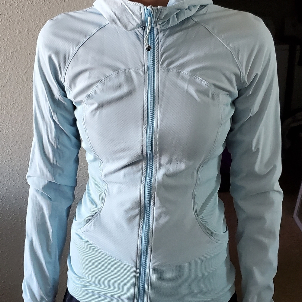 LULULEMON hooded zip up, baby blue - Picture 6 of 6